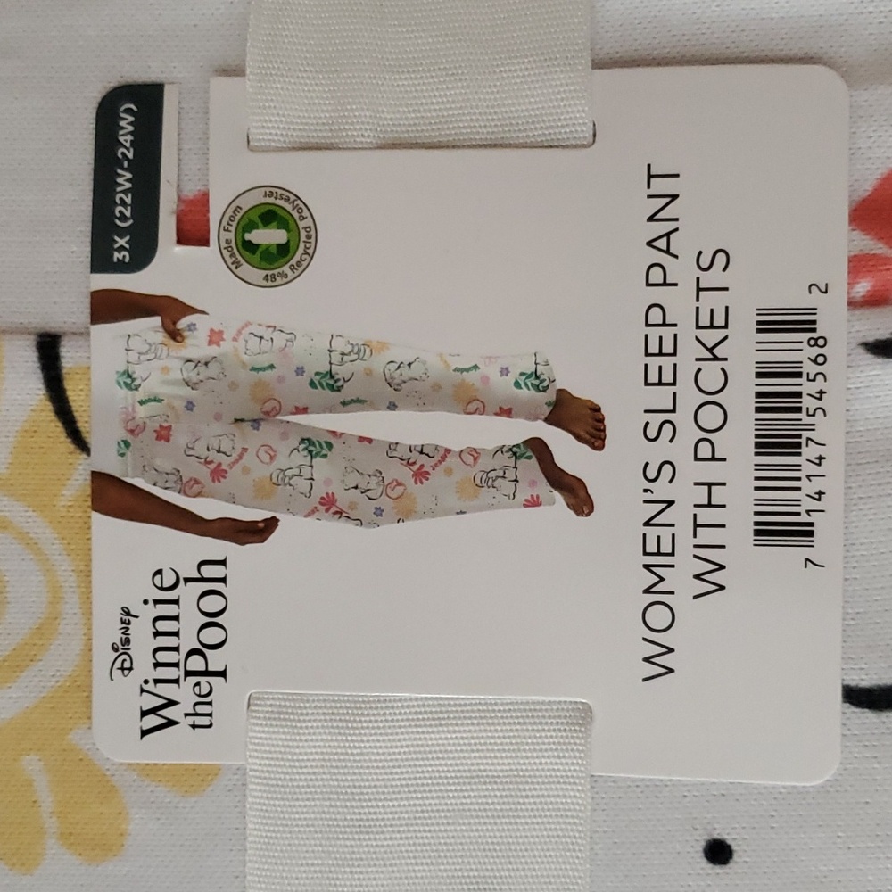 Disney 3X Pooh Lounge Pajama Pants With Pockets - Picture 4 of 6